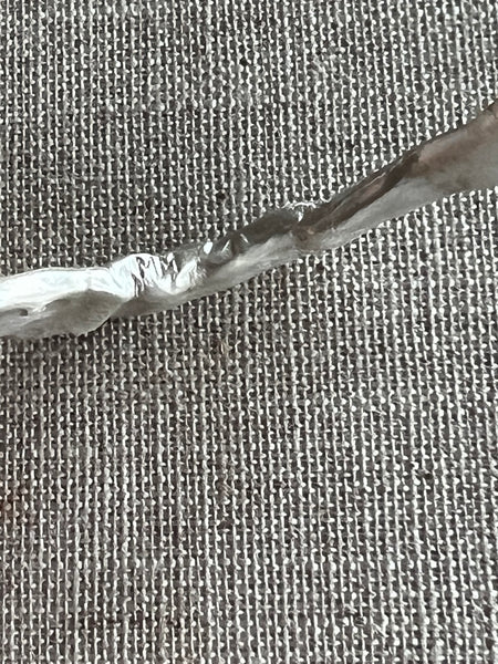 CAST SILVER - Bangle in solid sterling silver with slight ruffle